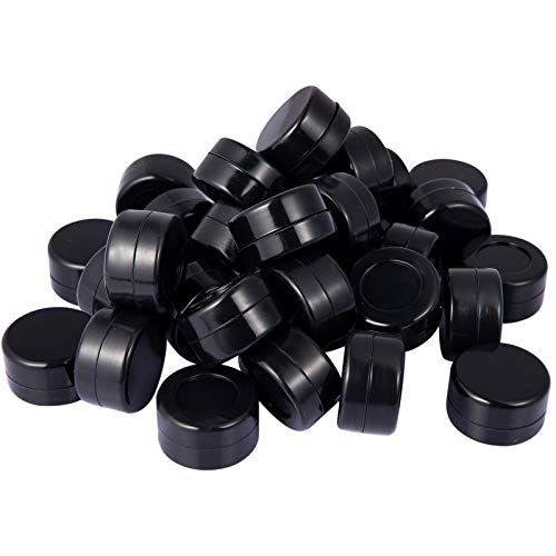  5ML Non-Stick Silicone Wax Containers 50pcs Multi Use Storage Jars Oil Concentrate (Black)