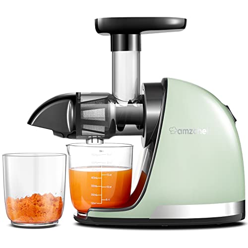  AMZCHEF Slow Masticating Juicer Bundle With Meat Grinder Attachment,Cold Press Juicer With Silent Motor And Reverse Function,with Sausage Stuffer Tubes And Grinding Plates