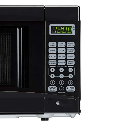  Mainstays 0.7 Cu. Ft. 700 Watt LED Sleek Microwave Oven - Black