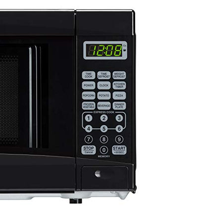 Mainstays 0.7 Cu. Ft. 700 Watt LED Sleek Microwave Oven - Black