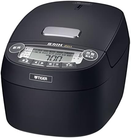 TIGER IGER JPV-A100 Pressure IH Jar Rice Cooker Freshly Cooked Earthenware Heat Storage 5.5 Cups Coat Pot 100V Only Japan Import (Black)