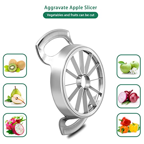  Heavy Duty Apple Slicer,Thickened Apple Cutter Upgraded Version 12-Blade Extra Large Apple Corer And Slicer,Sharp Stainless Steel Blade Suitable For Cutting Apples Up To 4 Inches