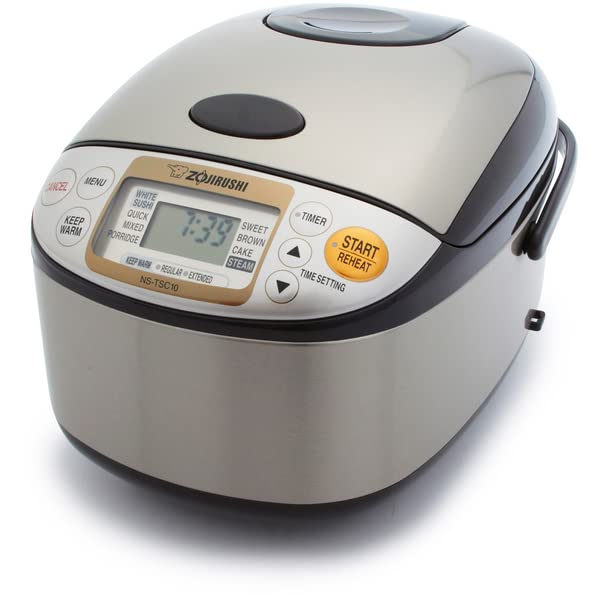  NS-TSC10 Micom Rice Cooker And Warmer 5.5 Cup Stainless/Brown