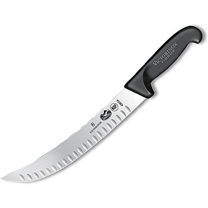  Victorinox 10" Cimeter Knife, Curved Blade, Granton, Black Fibrox Handle 5.7323.25