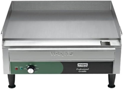  Commercial WGR140 120-volt, 14-Inch Electric Countertop Griddle, Silver