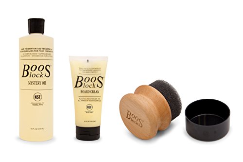  John Boos Block Cutting Board Care And Maintenance Set & Block BWCB Butcher Block Board Cream, 5 Ounce