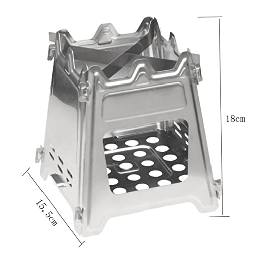  INOOMP 2 Pcs Foldable Backpack Outdoor Accessories Mini Backpack Collapsible Backpack Portable Campfire Stove Wood Stove Camping Ultralight Stove Outdoor Camping Supplies Foldable Stove