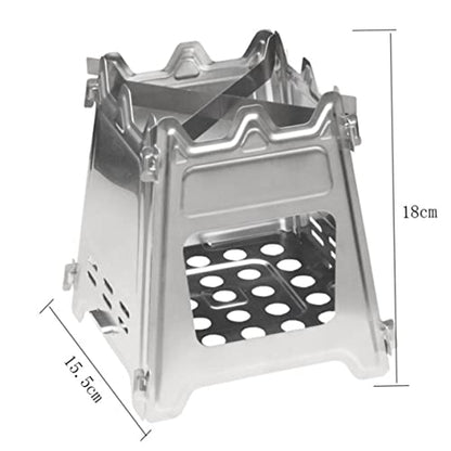  INOOMP 2 Pcs Foldable Backpack Outdoor Accessories Mini Backpack Collapsible Backpack Portable Campfire Stove Wood Stove Camping Ultralight Stove Outdoor Camping Supplies Foldable Stove