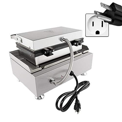  Stick Waffle Maker | Waffle Iron With Red Panel | 110V (6 Pcs)