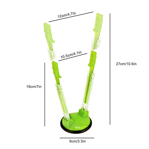  Stier Baggy Rack For Ziplock Bag Holder Stand Adjustable/Hands Free Clip Food Storage Bag Holder For Ziplock Bag Stands / 3 Pack/3pcs