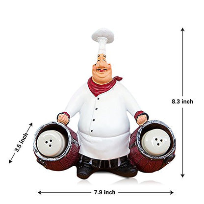  Resin Decorative Ornaments,Kitchen Decor,Cook Statue,French Chef Figurines With Toothpick Holder