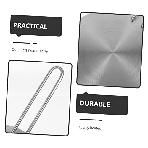  2pcs Induction Cooker Heat Conduction Plate Silver Detachable Thermal Pad