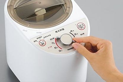 Unknown Twinbird Polished Rice Machine Compact White Mr-e500w