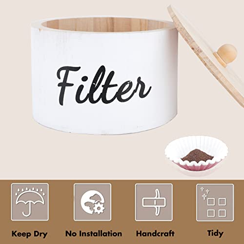  Amboo Coffee Organizer Stand, Compatible With C Hemex Coffee Makers, Coffee Filter Holder With Silicone Dripper Mat, Pour Over Coffee Maker Caddy Fits Collar And Handle Carafes (Small)
