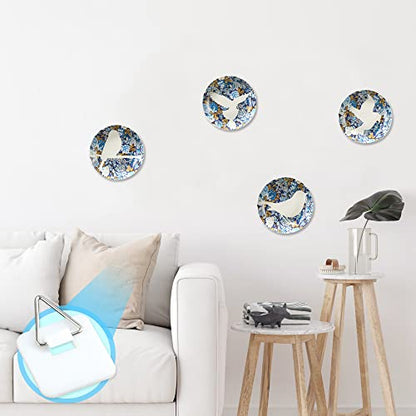  40 Pieces Invisible Adhesive Plate Hanger, Adhesive Plate Hangers For The Wall, Vertical Plate Holder Plate Hangers For Hanging Plates Art Supplies, 1.25 Inch