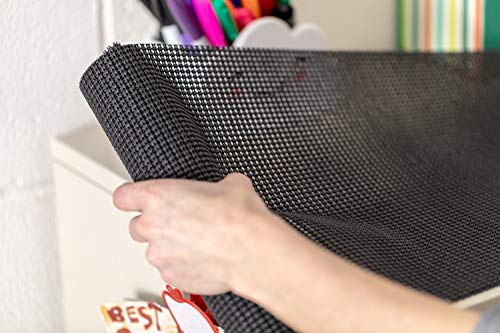  Select Grip EasyLiner Shelf And Drawer Liner, Non-Adhesive, 12-Inch X 10-Feet, Non-Adhesive, Black, 1359571