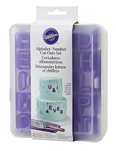 Wilton Letter And Number Fondant Cutters Set, 40-Piece