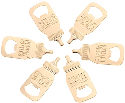  30 Pack Baby Shower And Gender Reveal Bottle Openers Party Favors Souvenirs For Guests With Gift Boxes For Boy And Girl Newborn (White - Baby Bottle, 30)