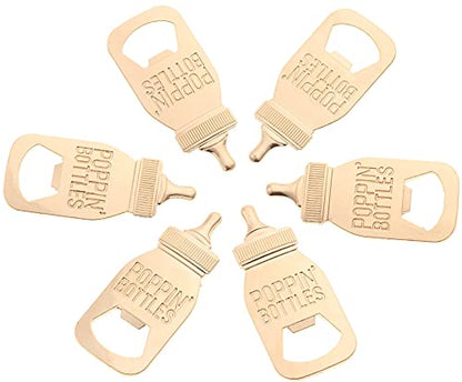  30 Pack Baby Shower And Gender Reveal Bottle Openers Party Favors Souvenirs For Guests With Gift Boxes For Boy And Girl Newborn (White - Baby Bottle, 30)