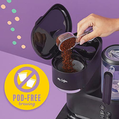Mr. Coffee® Single-Serve 3-in-1 Iced And Hot Coffee And Tea Maker And Blender With Reusable Filter, Scoop, Recipe Book, 2 Tumblers, Lids And Straws