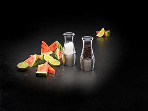 Cole & Mason 140 Mm Wishford Stemless Salt Mill, Stainless Steel, Silver, 6 X 6 X 13.5 Cm