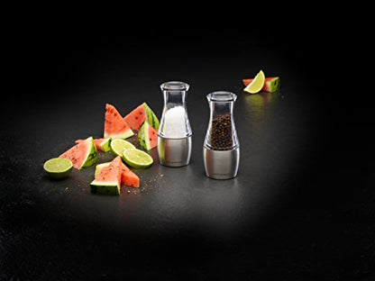 Cole & Mason 140 Mm Wishford Stemless Salt Mill, Stainless Steel, Silver, 6 X 6 X 13.5 Cm