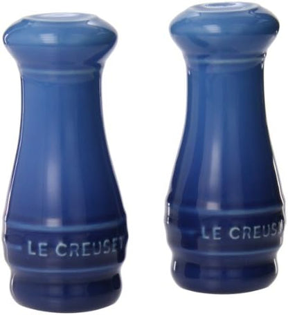 Le Creuset Stoneware Salt & Pepper Shakers Set Of 2, 4 Oz. Each, Caribbean