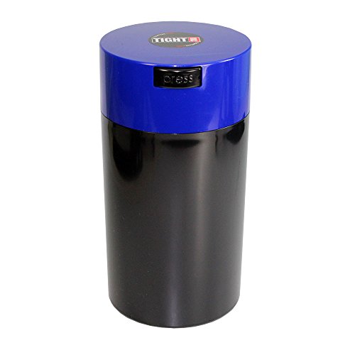 Vac-3 To 12 Oz Vacuum Sealed Storage Container, 1.3-Liter/1.1-Quart, Dark Blue Cap & Black Body