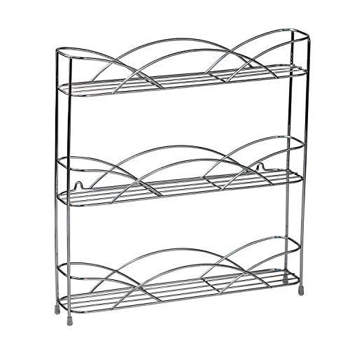  Spectrum Diversified Countertop 3-Tier Spice Rack, Chrome