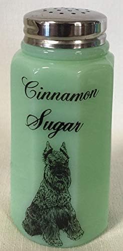  Cinnamon Sugar Shaker - Paneled - Mosser - American Made (Jade W/Black Cat)