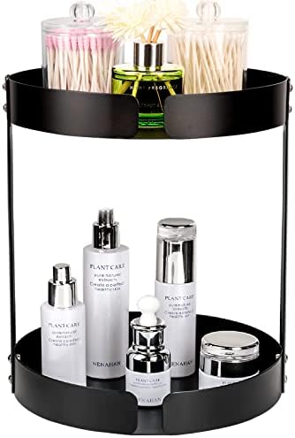  2 Tier Bathroom Counter Organizer, Premium Bathroom Sink Organizer Countertop, Kitchen Spice Rack Storage Shelf, Living Room Organization, Dresser Top Organizer & Vanity Tray, Bedroom Storage