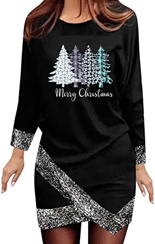  Womens Causal Loose Crewneck Fall Loose Tops Christmas Print Long Sleeve Plus Size Sweatshirts Pullover Top Streetwear
