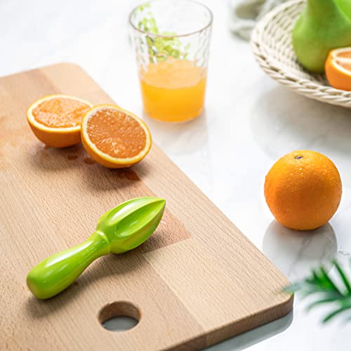  Handheld Citrus Reamer With Rounded Comfort Handle, Durable And Non-BPA Melamine (1.6" By 5.65", Kiwi Color)