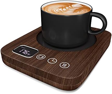  Lectric Coffee Cup Warmer For Desk, Smart Coffee Mug Heater Warmer For Home Office, Warming Plate For Tea, Milk & Candle – ENIGMA (White)