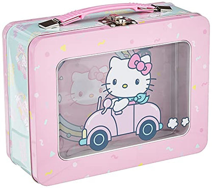  Hello Kitty XL Tin Lunchbox With Window , Pink