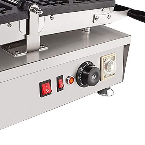  Belgian Waffle Iron | Swing Type | 4 Pcs | Professional Use | Removable Plates With Nonstick Coating | 110V