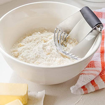  Astry Blender, Multi-Purpose Dough Blender Mixer, Stainless Steel Blades, Heavy Duty Pastry Cutter, Pastry Blender Stainless Steel, Pizza Dough Blender, Pastry Blender Stainless Steel