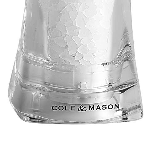 Cole & Mason 5011268900211 "Crystal Salt Mill, 125mm, Transparent