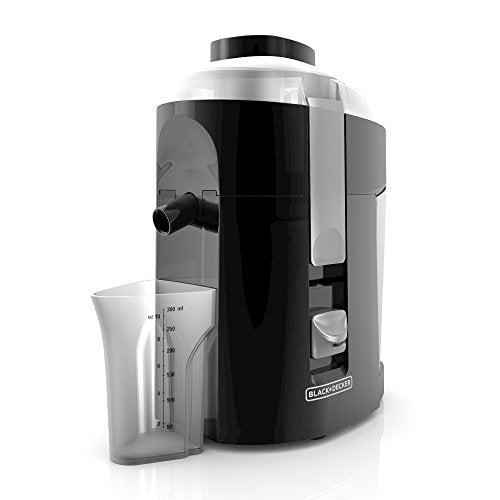 Black & Decker 400-Watt Fruit And Vegetable Juice Extractor, Black, JE2200B, 12.2" X 6.6"