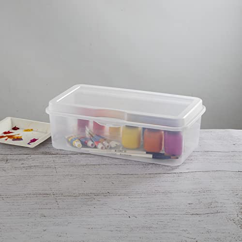  18058606 Large Flip Top, Clear, 6-Pack