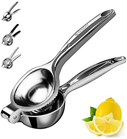  Lemon Squeezer Stainless Steel Manual Fruit Squeezer, Citrus Squeezer Fruit Juice Reamer Fast Handle Press Tool, Manual Juicer Perfect For Juicing Oranges, Pomegranate, Lemons & Limes