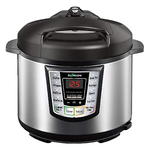  7 In One Electric Pressure Cooker Black Digital Display