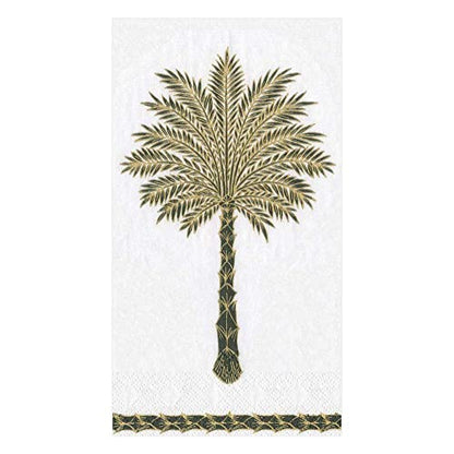  Grand Palms Paper Guest Towel Napkins In Black - Two Packs Of 15