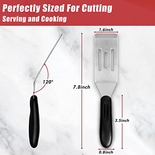  Professional Mini-Serving Spatula, Stainless Steel Cutter And Serve Turner For Serving, Flipping Or Cooking, Ideal For Brownies, Tiramisu, Cakes, Lasagna Or Cookie Etc.
