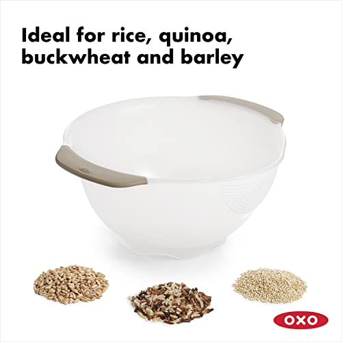 OXO Good Grips Rice & Small Grains Washing Colander, 15.4 X 23.3 X 13.9 Cm