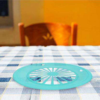  10Pcs Bbq Paper Plate Holder Reusable Plastic Paper Plate Holder Barbecue Paper Plate Round Plate Trays Plastic Dinnerware For Party BBQ And Camping Paper Plate Tray Picnic Disposable Plates Holder