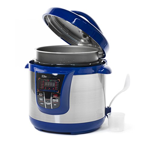  Platinum 8 Quart 14-in-1 Multi-Use Programmable Pressure Cooker, Slow Cooker, Rice Cooker, Sauté, And Warmer - Blue