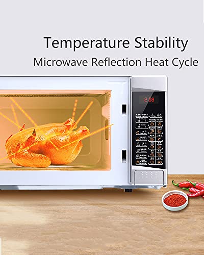  DUNOG 20L 1180W Digital Microwave 10 Auto Cook Menus,Clock & Timer,Defrost Setting, Turntable Heating,Easy Clean