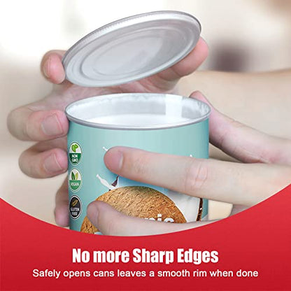  Electric Can Opener, No Sharp Edge Can Opener, Open Your Cans With A Simple Push Of Button, Food-Safe And Battery Operated Can Opener, Kitchen Gifts For Arthritis And Seniors