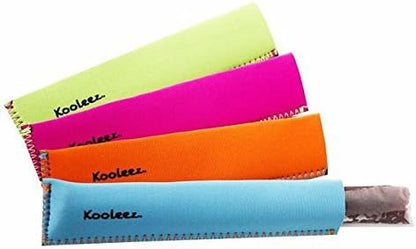  Leez - #1 THE ORIGINAL Neoprene FULL LENGTH Freezer Pop Sleeves Ice Pop Sleeves 8-Pack